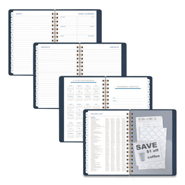 AT-A-GLANCE® Signature Collection Firenze Navy Weekly-monthly Planner, 8.5 X 5.5, Navy Cover, 13-month (jan To Jan): 2022 To 2023 freeshipping - TVN Wholesale